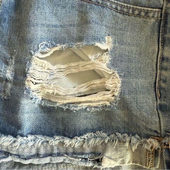 Kancan Destroyed Distressed boho Festival Shorts Cotton Women's size S Small - Picture 10 of 13